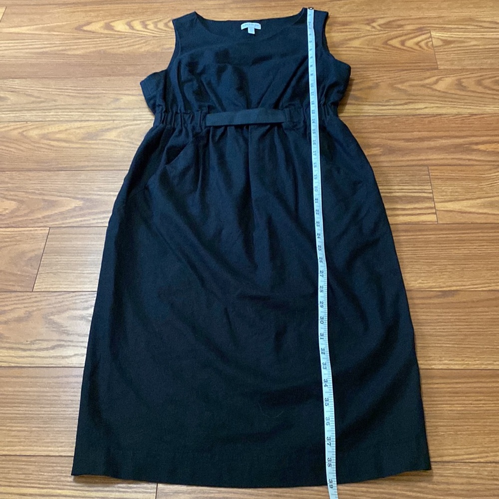 A Pea in the Pod Maternity women’s s/less black linen dress, elastic waist szM - Picture 8 of 12